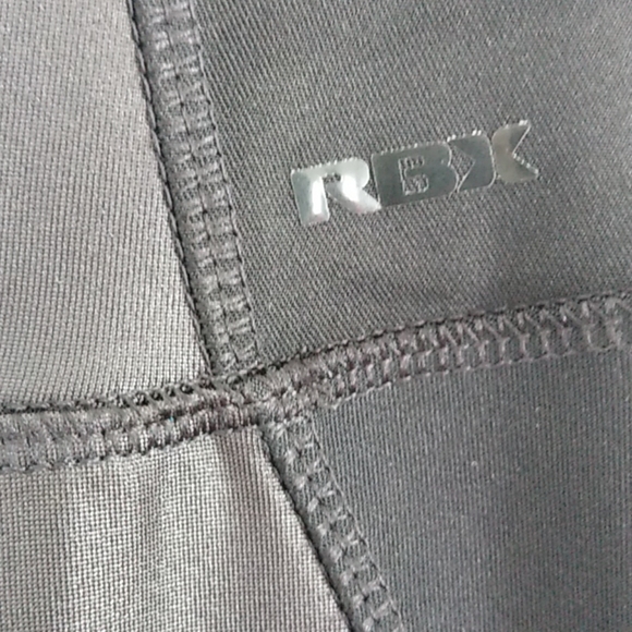 RBX Full Length Black Legging Shiny Matte Mesh - Picture 4 of 8